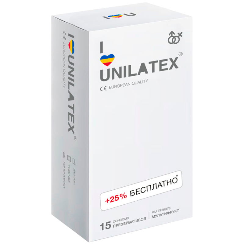 Unilatex Multifruits / Мультифрукт, 15 шт.