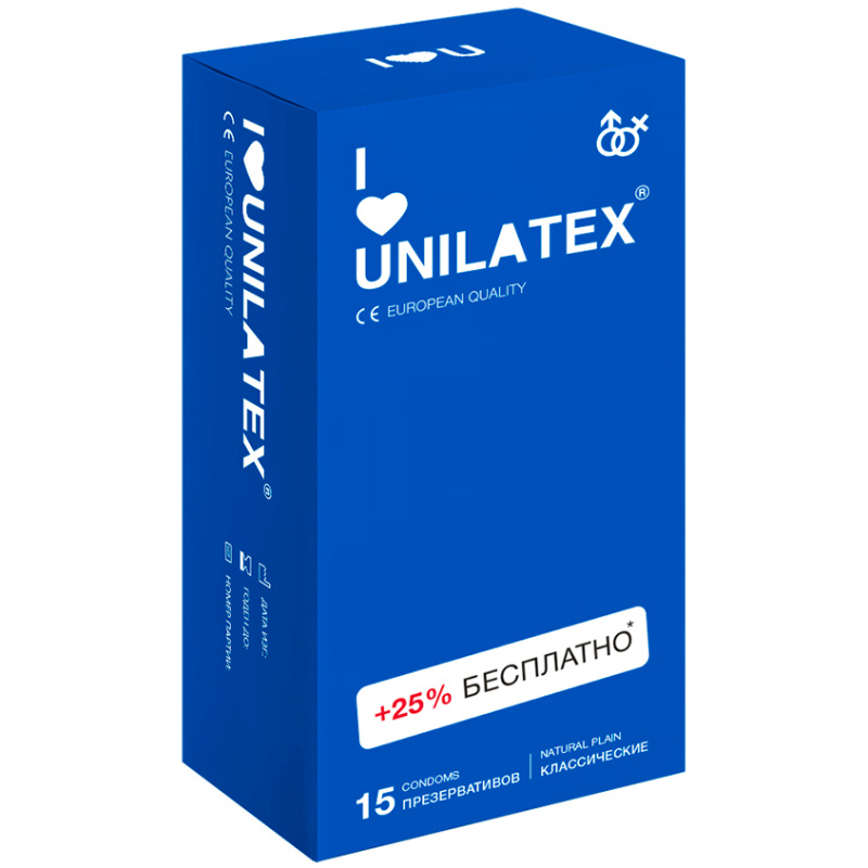 Unilatex Natural Plain / Классические, 15 шт.